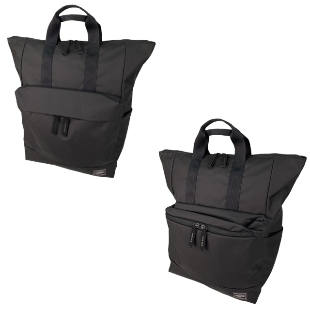 美品　ポーター ムース 2WAYデイパック　黒 ポーター ムース 2WAYデイパック(L) 751-18176 751-28176 PORTER