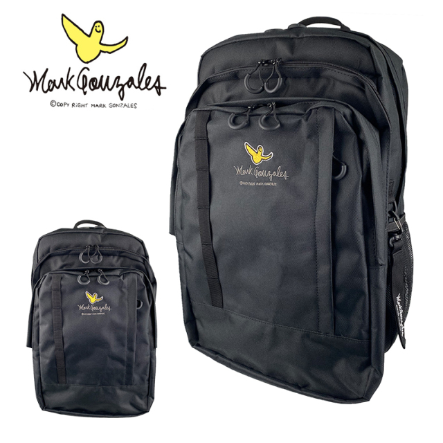MARK&LONA ブラックバックパック完売品レア Mark Gonzales マークゴンザレス デイバック リュック アートワーク