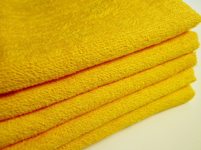 日本製泉州タオル！業務用でも家庭用でも使える♪マリーゴールド