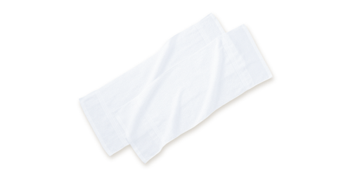 白　タオル 小ロット】100匁 海外製 シリンダー加工 平地付き 白タオル