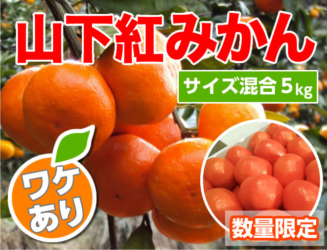 山下紅みかんわけあり5kg商品サムネイル