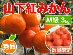 山下紅みかんM3kg商品サムネイル
