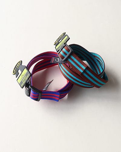 BISON DESIGNS - SLIDER 25mm Double Stripe バイソン デザインズ スライダー25mm ダブルストライプベルト メール便可