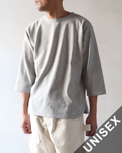 FilMelange - REYNARD - LT.MELANGE フィルメランジェ レイナード 反毛天竺 七分袖 Tシャツ メール便可