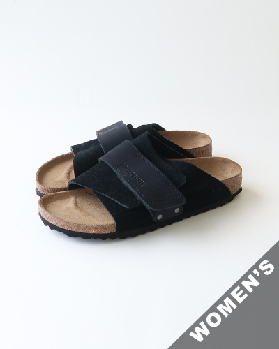 BIRKENSTOCK - Kyoto Nubuck-Suede Leather - BLACK - WOMEN'S ビルケンシュトック キョウト