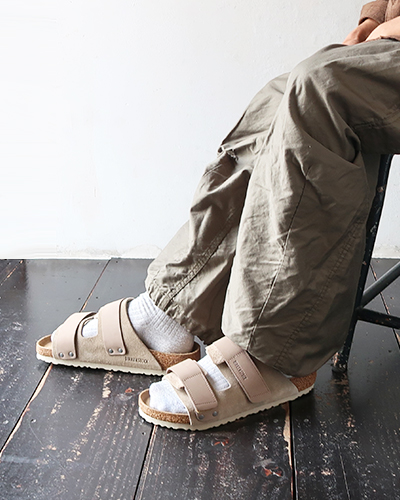 BIRKENSTOCK - Kyoto Nubuck/Suede Leather - STONE COIN