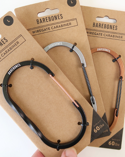 BAREBONES - Wiregate Carabiner LARGE ベアボーンズ ワイヤーゲートカラビナL メール便可