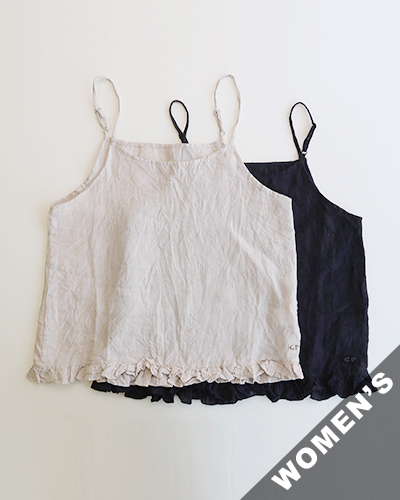 GUPTIHA - TEORI LINEN 60_Camisole グプティハ 手織り60×60リネン キャミソール