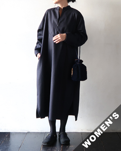 Handwerker - HW zip dress - NAVY ハンドベーカー ジップドレス