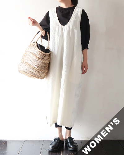 Handwerker - HW pull-on dress - OFF WHITE ハンドベーカー プルオン ドレス