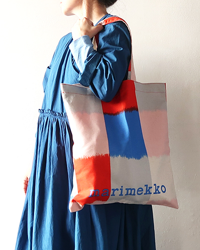 marimekko - kioski Vankka Ostjakki bag  マリメッコ ファブリックバッグ メール便可