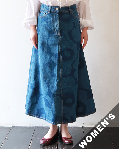 marimekko - Maridenim Suoritus Uni skirt マリメッコ デニムスカート