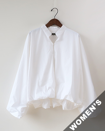 HAVERSACK ハバーサック 80タイプライター スタンドカラー ボリュームシャツ