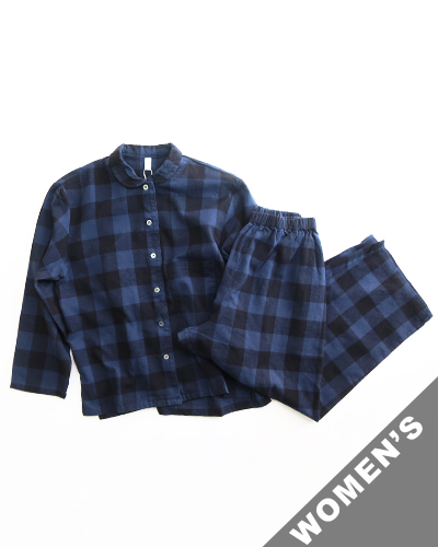 homspun ホームスパン ブロックチェック 襟付 上下セット