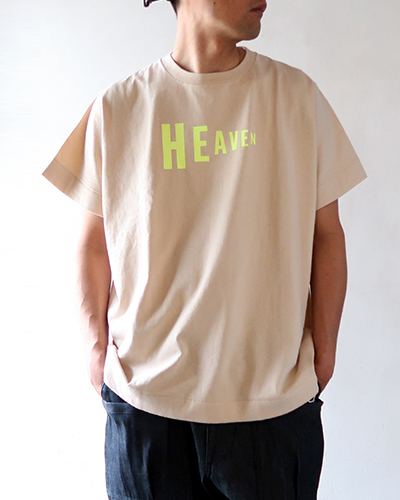 Necessary or Unnecessary - HEAVEN TEE - BEIGE ネセサリーオアアンネセサリー Tシャツ メール便可