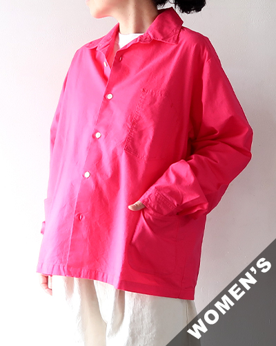 Necessary or Unnecessary - WORK SHIRT - PINK ネセサリーオアアンネセサリー ワークシャツ