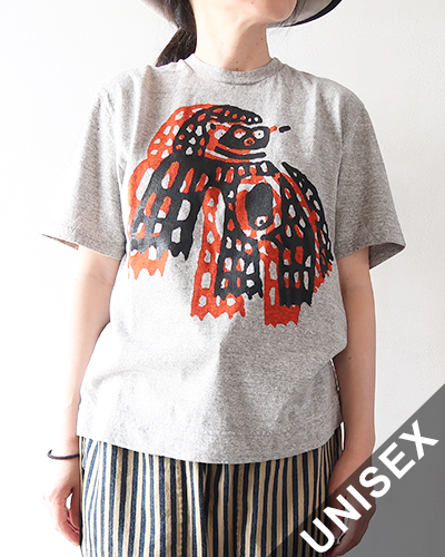 TIGRE BROCANTE ティグルブロカンテ Gorilla 半袖Tシャツ GRAY メール便可