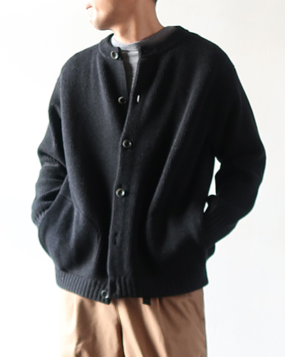 comm.arch. - Hand Framed Crew Neck Cardigan コムアーチ ハンドフレーム クルーネックカーディガン