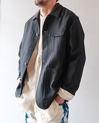 comm.arch. - COTTON GAUZE BAKERS JACKET コムアーチ コットンガーゼベイカージャケット