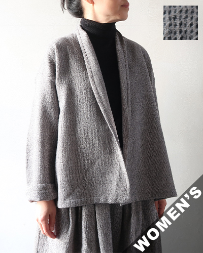 evam eva - wool cardigan - 80 GRAY エヴァムエヴァ ウールカーディガン
