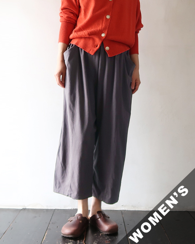 evam eva - cut&sew cropped pants - 86 STONE GRAY エヴァムエヴァ カットソー クロップド パンツ