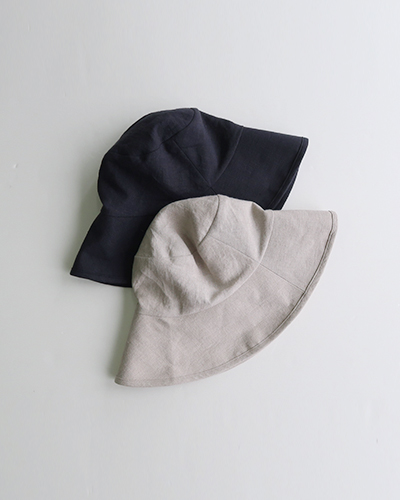 evam eva - linen hat エヴァムエヴァ リネンハット