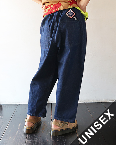 KAPITAL キャピタル パッチワーク ギャザースカート INDIGO