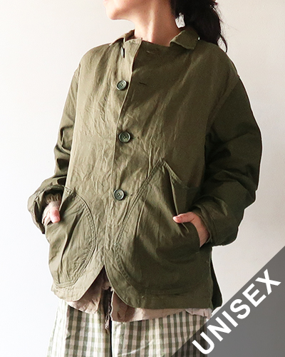 KAPITAL キャピタル リネンチノクロス×ギャバ リンゴマンカバーオール