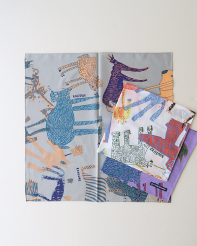 TIGRE BROCANTE ティグルブロカンテ Lively Animal ガーゼバンダナ メール便可