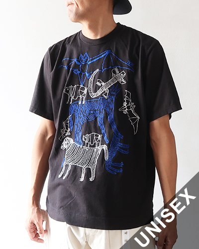 TIGRE BROCANTE ティグルブロカンテ Lively animals 刺繍Tシャツ メール便可