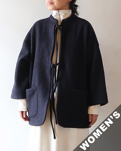 TIGRE BROCANTE ティグルブロカンテ シープパイルハンテンジャケット NAVY
