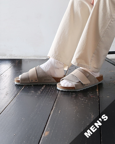 BIRKENSTOCK - Kyoto Nubuck/Suede Leather - STONE COIN - MEN'S ビルケンシュトック キョウト