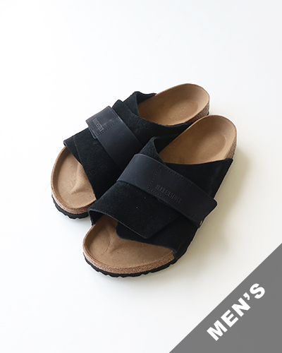 BIRKENSTOCK - Kyoto Nubuck-Suede Leather - BLACK - MEN'S ビルケンシュトック キョウト