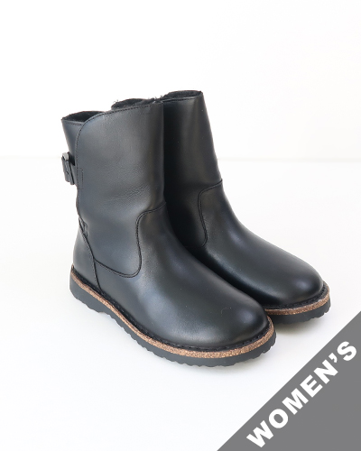 BIRKENSTOCK - Uppsala Shearling Natural Leather - BLACK - WOMEN'S ビルケンシュトック アップサラ シアリング