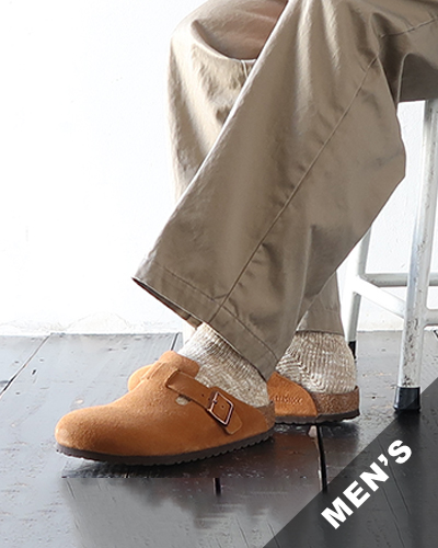 BIRKENSTOCK - Boston Suede Leather - MINK - MEN'S ビルケンシュトック ボストン