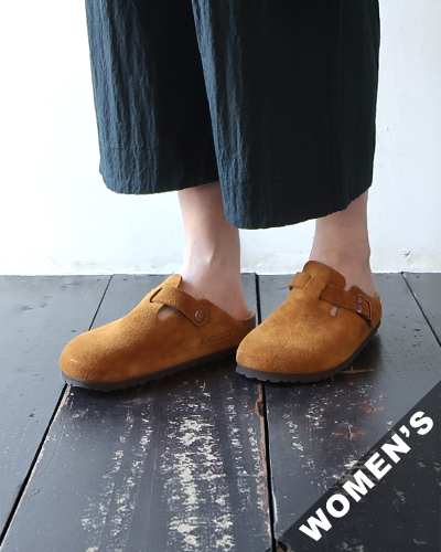 BIRKENSTOCK - Boston Suede Leather - MINK - WOMEN'S ビルケンシュトック ボストン