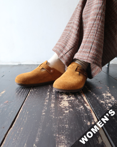 BIRKENSTOCK - Boston Suede Leather - MINK - WOMEN'S ビルケンシュトック ボストン