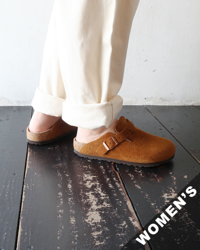 BIRKENSTOCK - Boston Suede Leather - MINK - WOMEN'S ビルケンシュトック ボストン