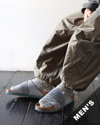 BIRKENSTOCK - Kyoto Nubuck/Suede Leather - BASALT GRAY - MEN'S ビルケンシュトック キョウト