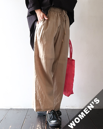 GUPTIHA - Hand Span Cotton Linen_Pants グプティハ ハンドスパンコットンリネン パンツ
