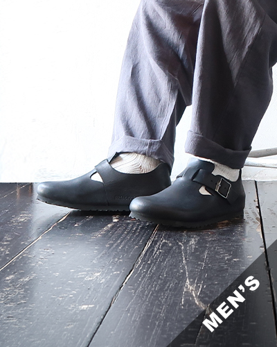 BIRKENSTOCK - London Oiled Leather - BLACK - MEN'S ビルケンシュトック ロンドン