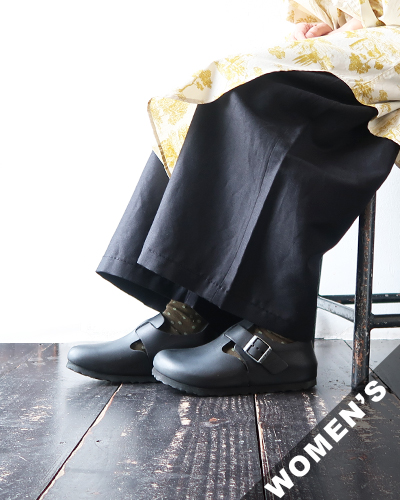 BIRKENSTOCK - London Oiled Leather - BLACK - WOMEN'S ビルケンシュトック ロンドン