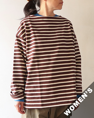 SAINT JAMES - OUESSANT LOOSE - CHOCO×ECRU セントジェームス ウエッソンルーズ