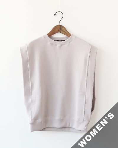 HAVERSACK ハバーサック アズマ裏毛クルーネックベスト LIGHT GREY