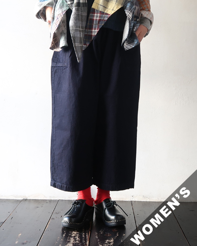 homspun ホームスパン 10オンスデニム ギャザーパンツ BLUE