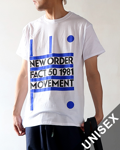 MUSIC TEE - NEW ORDER “MOVEMENT” TEE ミュージックティー ニューオーダー“ムーヴメント” 半袖T メール便可
