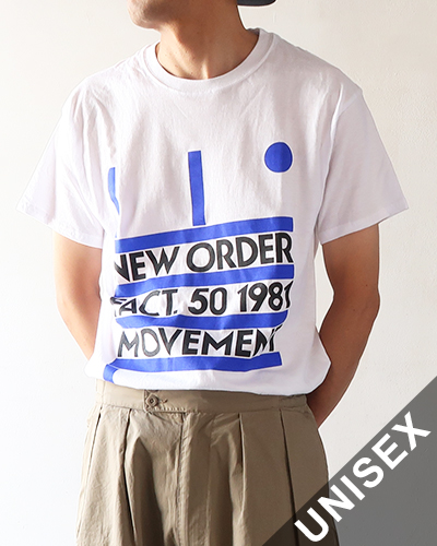 MUSIC TEE - NEW ORDER “MOVEMENT” TEE ミュージックティー ニューオーダー“ムーヴメント” 半袖T メール便可