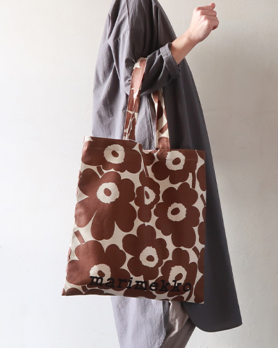 marimekko - Vankka Unikko bag - マリメッコ ファブリックバッグ メール便可