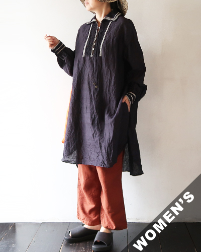 GUPTIHA - 60's Linen_Dress グプティハ 60's リネン ドレス