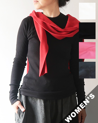 homspun ホームスパン 40/1丸胴テレコロングスリーブプルオーバー メール便可